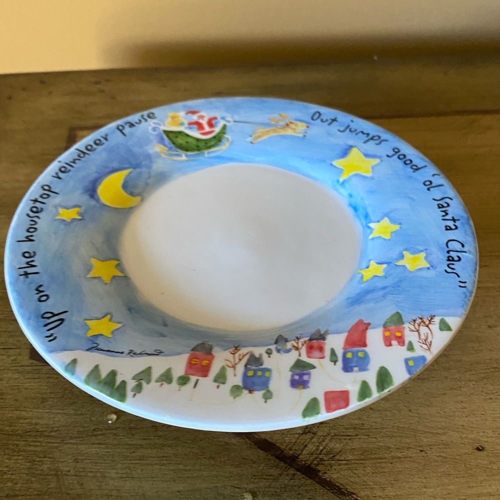 Marianne Richmond Footed plate Celebrate the Season 6” Holiday